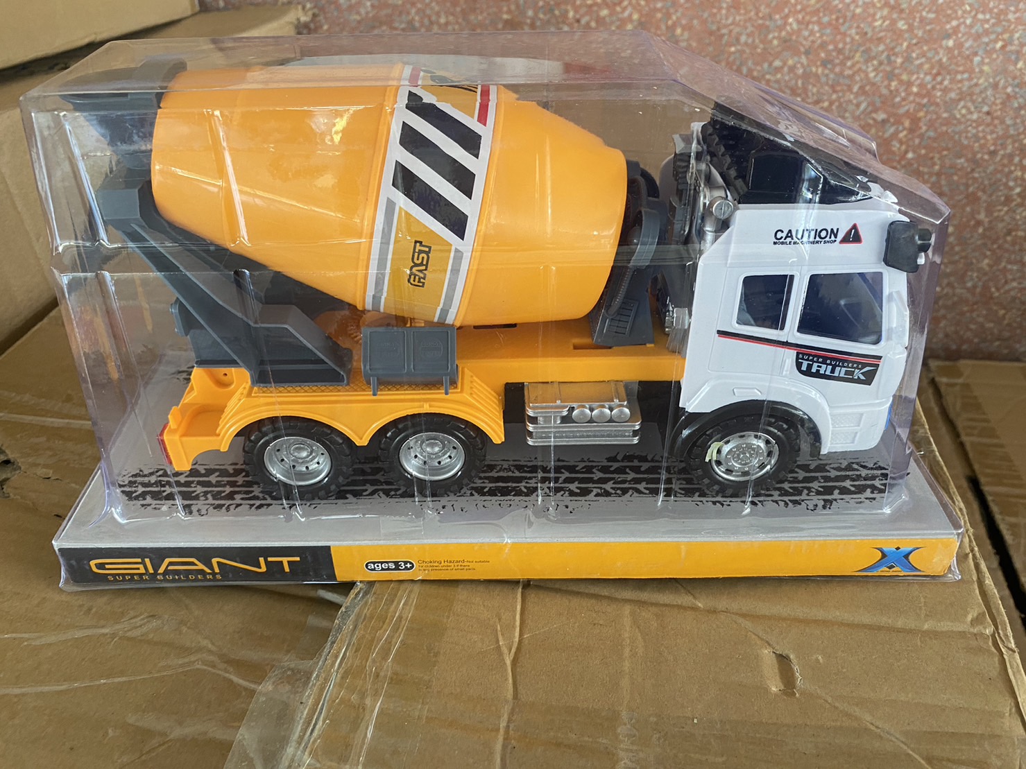 190A ของเล่นเด็กรถก่อสร้างเล่นมือ รถปูนเล่นมือ รถโม่ปูนเล่นมือ ปลีกคันละ