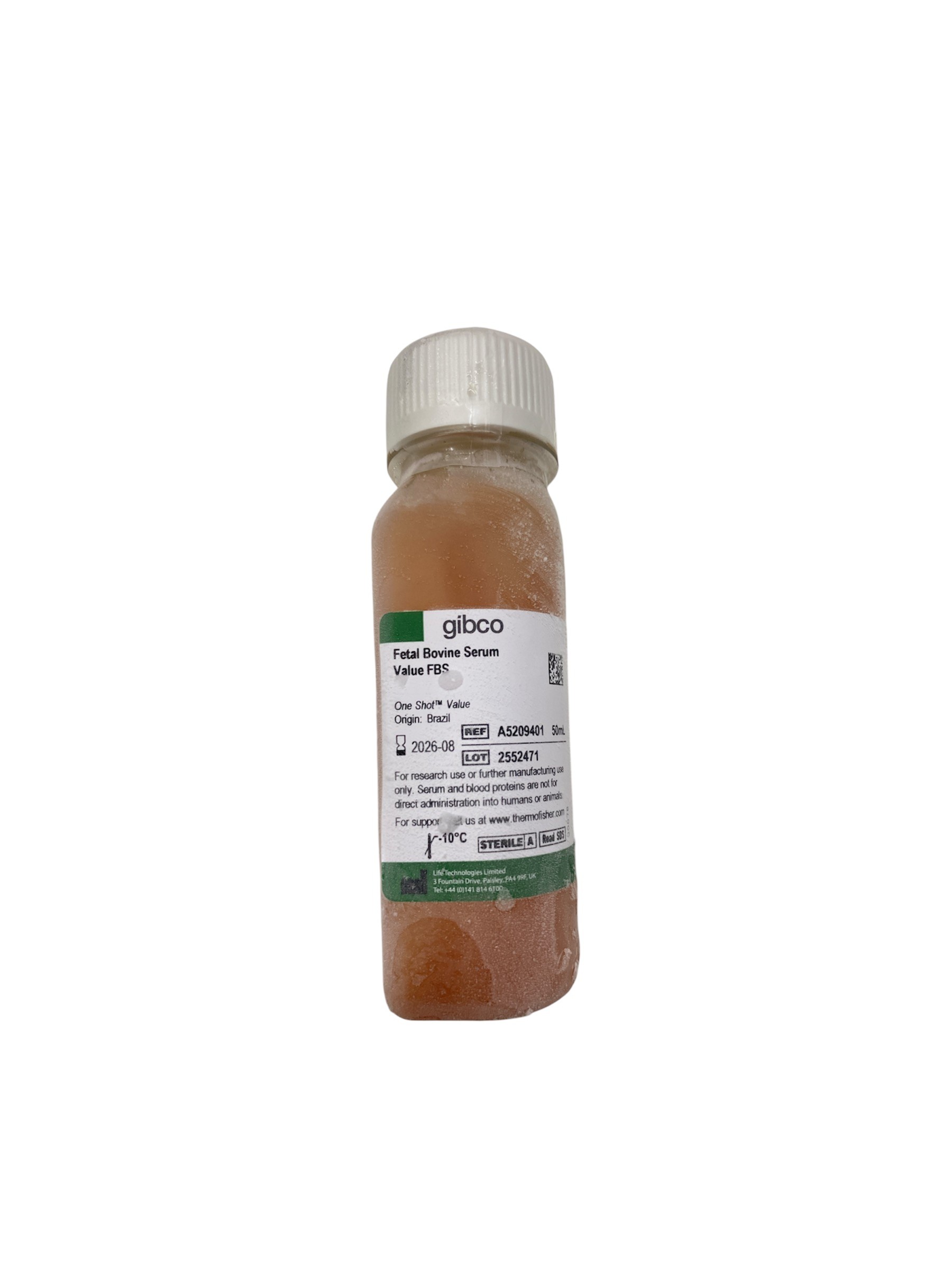 Fetal Bovine Serum, 50 ml -Gibco A5209401
