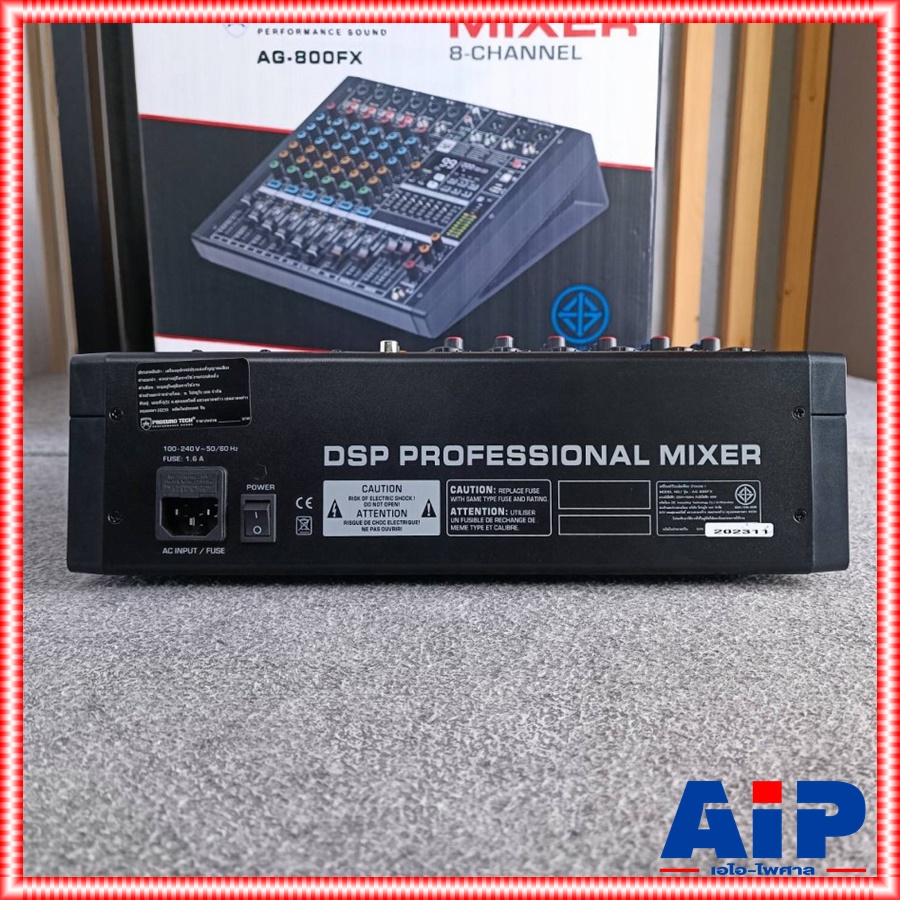PROEUROTECH AG-800FX MIXER มิกซ์ มิกเซอร์ เครื่องเสียง เครื่องปรับแต่งเสียง โปรยูโร่เทค รุ่น AG 800FX AG800FX EUROTECH เอไอ-ไพศาล