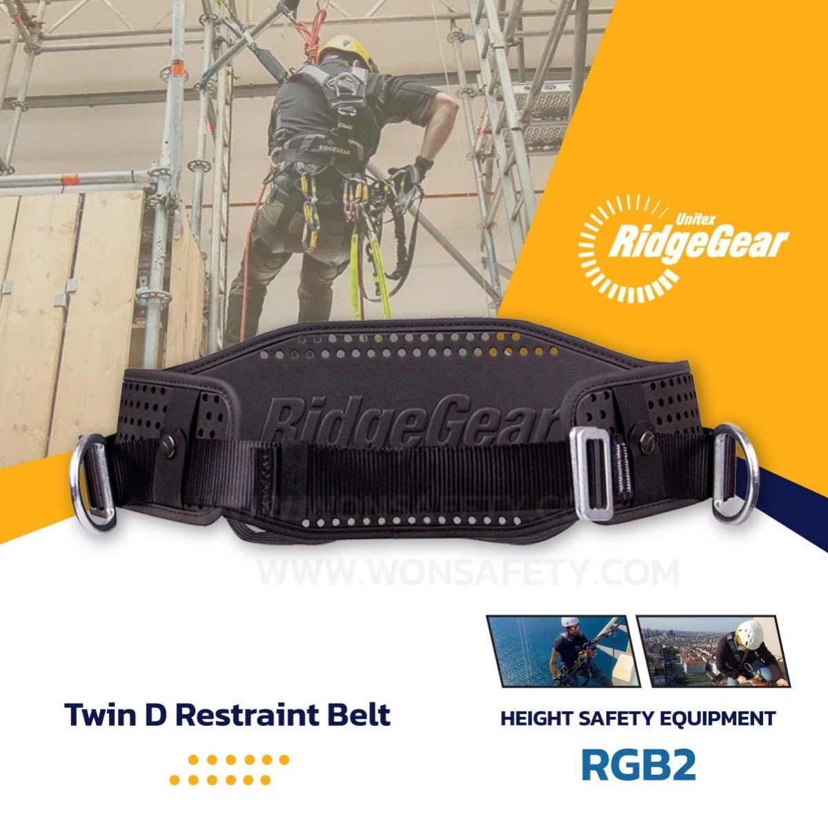 RGB2 Twin D Restraint Belt