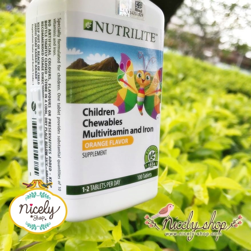 ( Childrens Health) Chewables Multivitamin and Iron Supplementชูเอเบิ้ล มัลติ วิตามินและเกลือแร่รวม