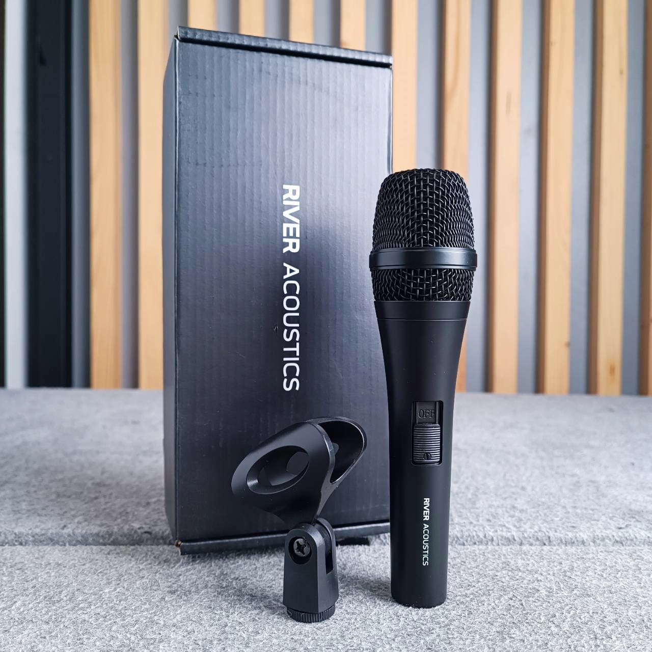 River Acoustics KM-1 ไมโครโฟน ร้องเพลง ปาร์ตี้ คาราโอเกะ / พูด เสียงคมชัด ราคาย่อมเยา KM1 KM 1 เอไอ-ไพศาล
