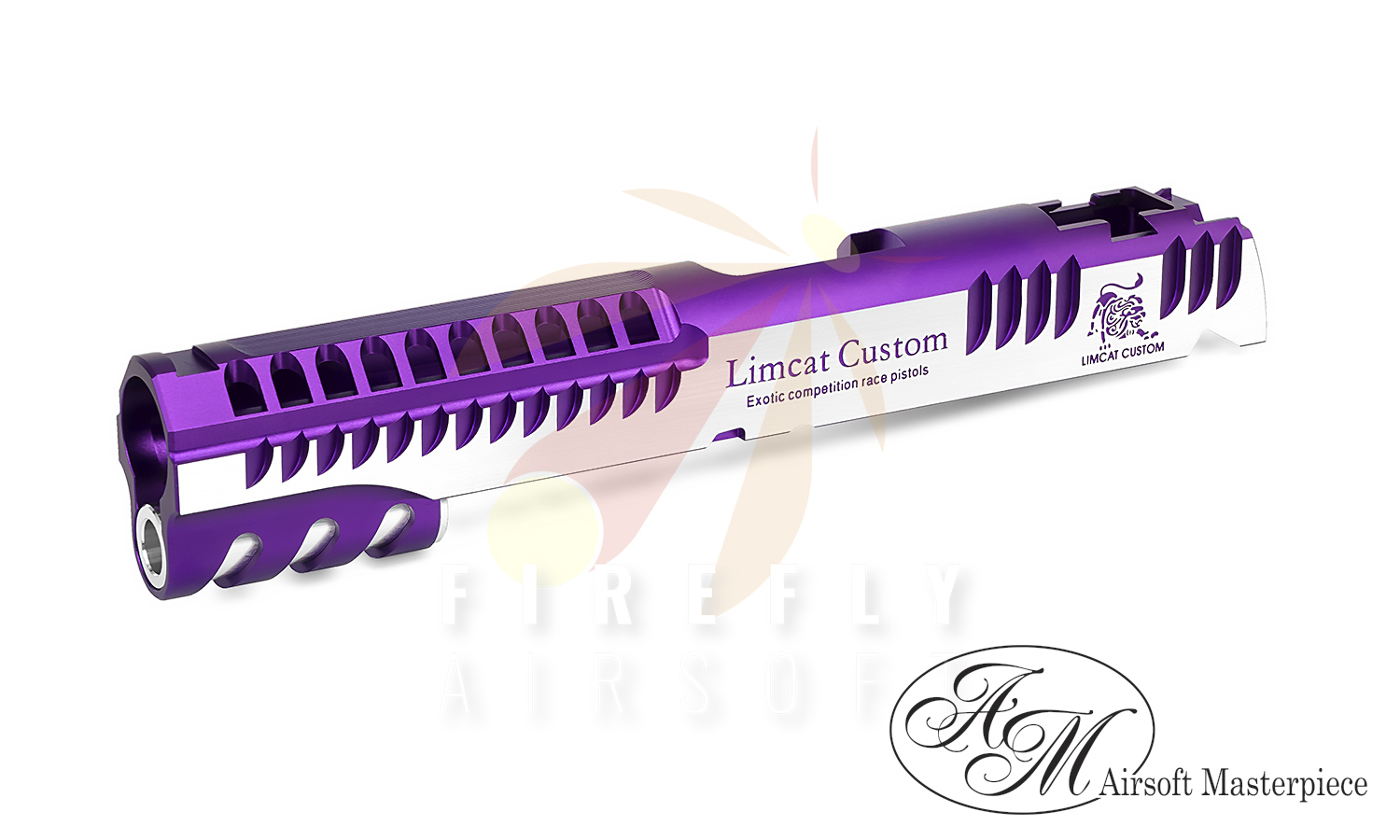 Airsoft Masterpiece “LimCat Custom 2024” Slide for Hi-CAPA 5.1 (Purple 2Tone)