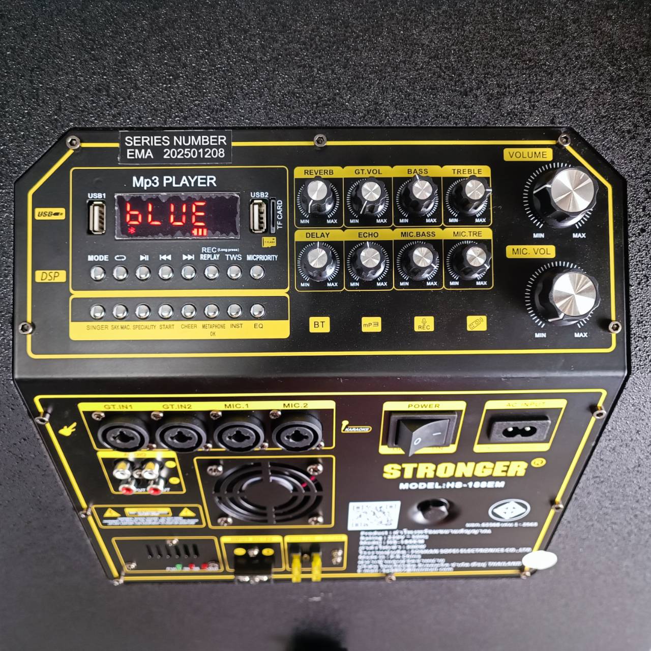 STRONGER HS-188EM ตู้ลำโพงไม้ 18นิ้ว มีแบต ไมค์ลอย ลำโพงบลูธูท ลำโพงพกพา ลำโพงล้อลาก ลำโพงกลางแจ้ง HS 188EM HS188EM เอไอ-ไพศาล