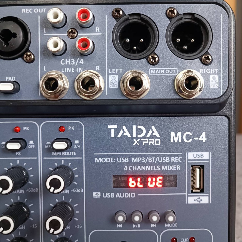TADA MC-4 MIXER 2ไมค์ อนาล็อกมิกเซอร์ 2 ช่องไมค์ แจ็ค Combo มี EQ เอฟเฟคแท้ 99DSP MC 4 MC4 เอไอ-ไพศาล