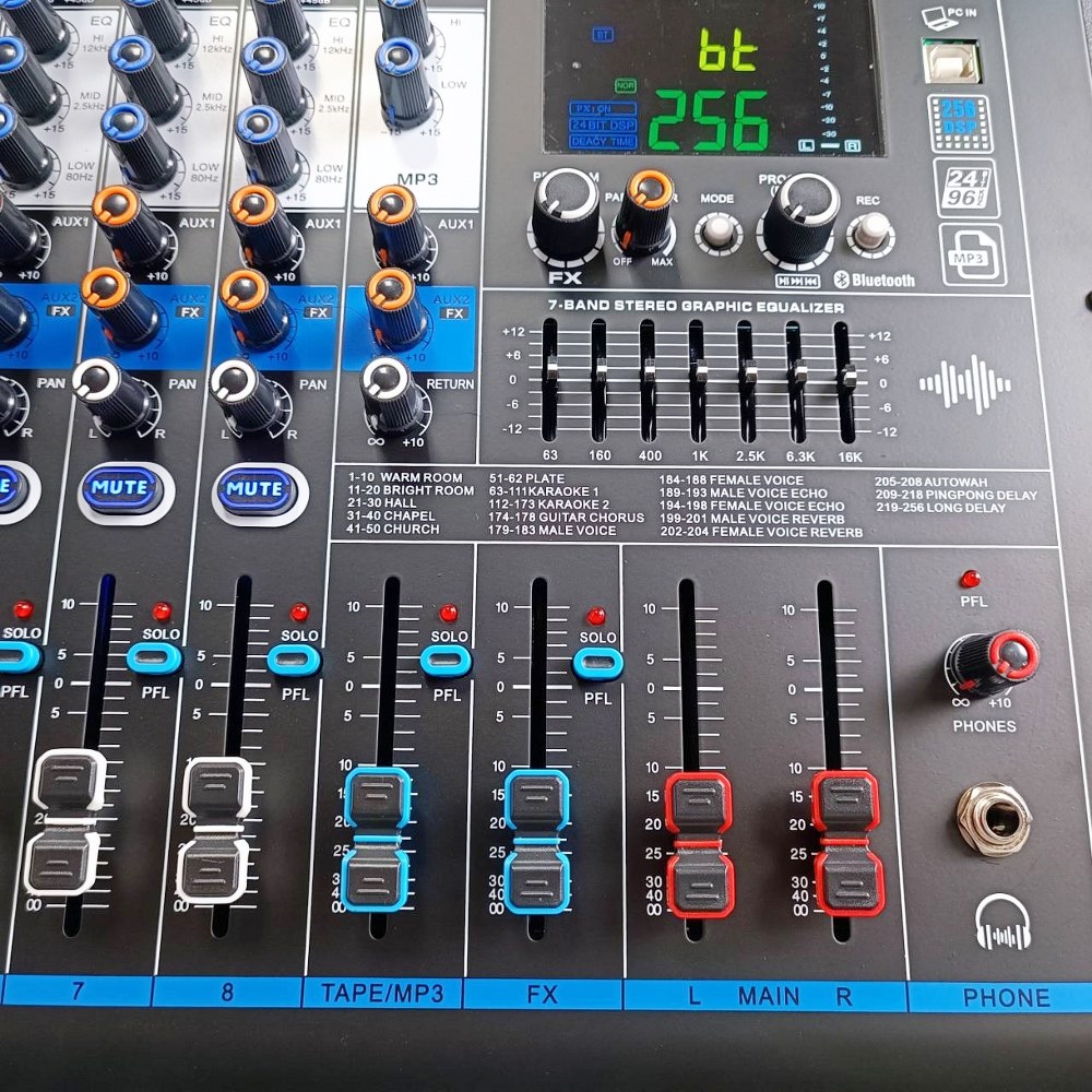 TADA AM-Q8P powermixer 350 watt EFX USB บลูทูส TA DA มิกเซอร์อนาล็อก AM Q8P ธาดา AMQ8P เอไอ-ไพศาล