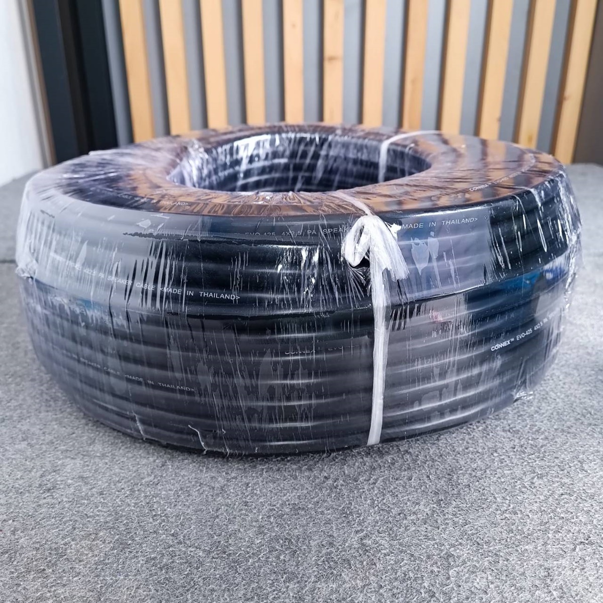 ขด100เมตร CONNEX EVO-425 สายลำโพง ทองแดงแท้ 4x2.5mm สายสีดำ สายลำโพงกลางแจ้ง EVO425 EVO 425 สายลำโพง4คอร์ เอไอ-ไพศาล