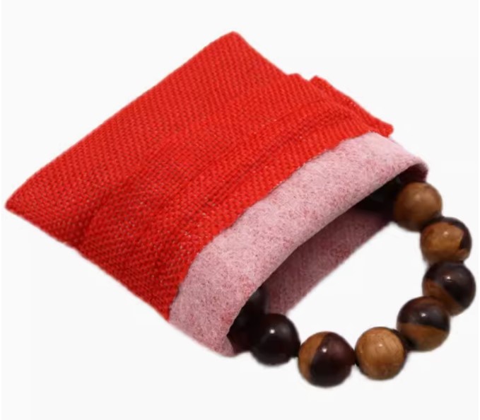 ถุงผ้ากระสอบ แบบสี ขนาด 15*20 cm ถุงผ้ากระสอบ สีดำ แดง เทา เขียว สำหรับ ใส่ของขวัญ ของชำร่วย 508154