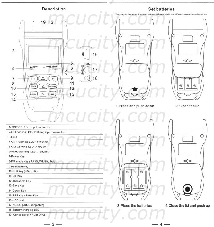EPN70 (EPN80N) PON Optical Power Meter Cable Tester Measurement Tools