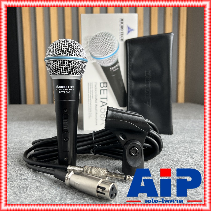 MICROTECH BETA-58A ไมโครโฟน BETA58 ไมค์โครโฟน MICRO TECH ไมโครเทค ไมค์สาย ไมค์ร้องเพลง ไมค์คาราโอเกะ BETA 58 a BETA58A