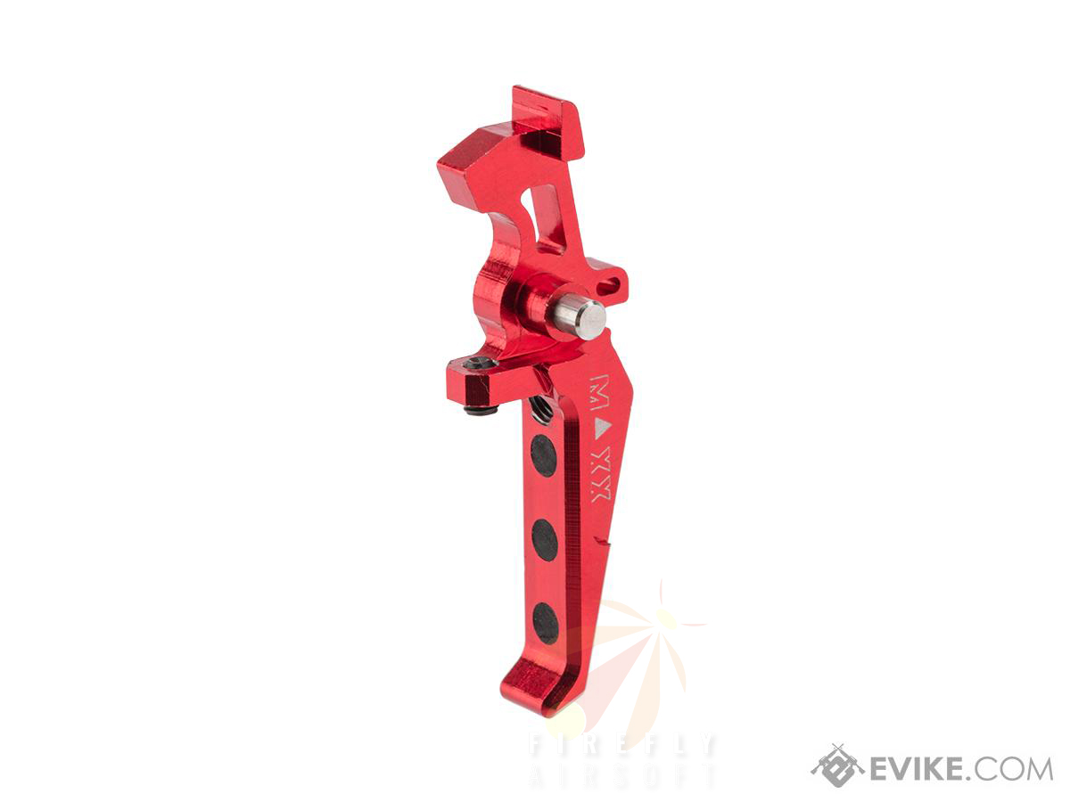 Maxx Model CNC Aluminum Advanced Speed Trigger for M4 / M16 Series Airsoft AEG (Style: E / Red)