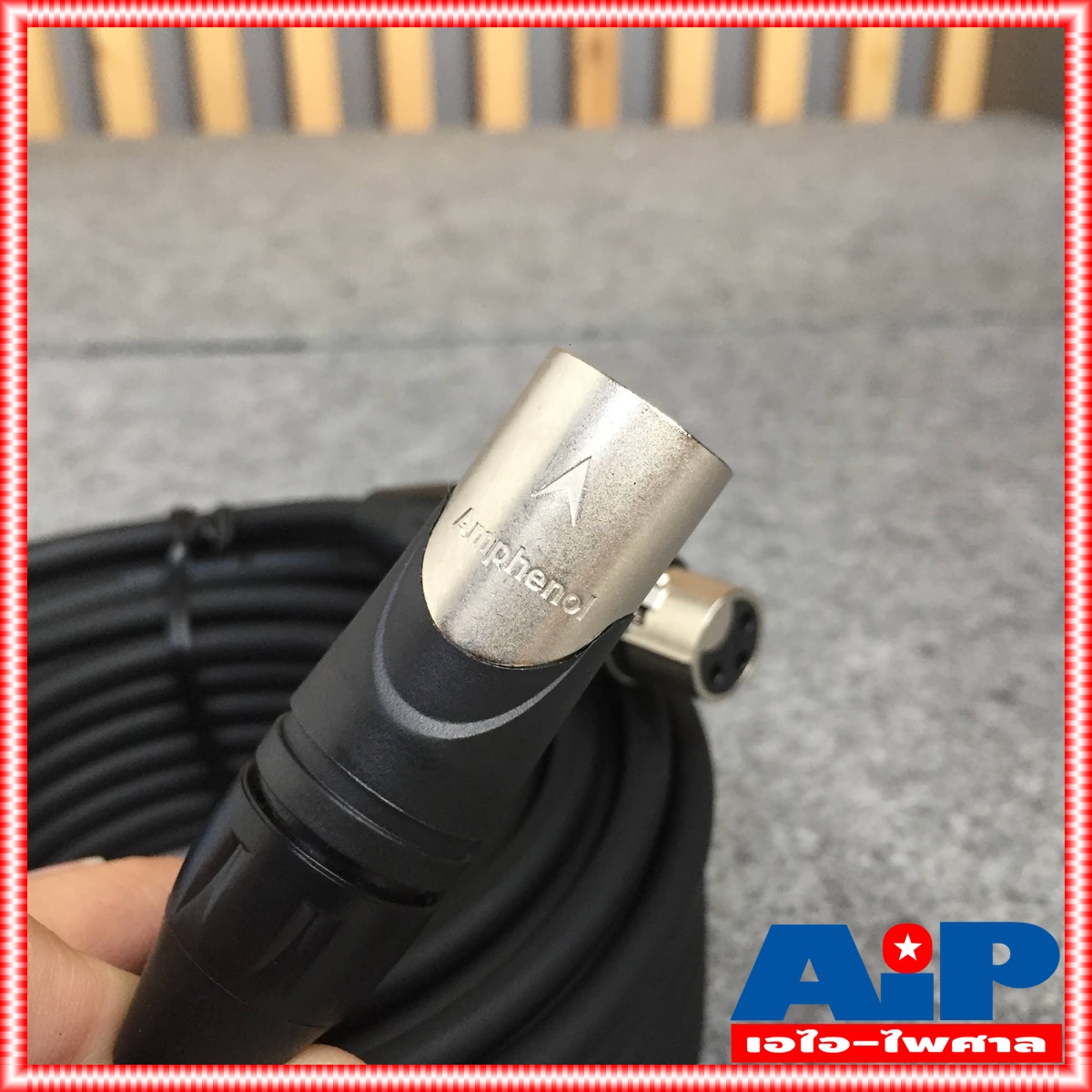 15เมตร AMPHENOL สาย XLRผู้-เมีย 15M CA03-04-C-015 สาย cannon ผู้ ออก cannon เมีย ความยาว 15เมตร สายสัญญาณ XLR ผู้ - XLR เมีย