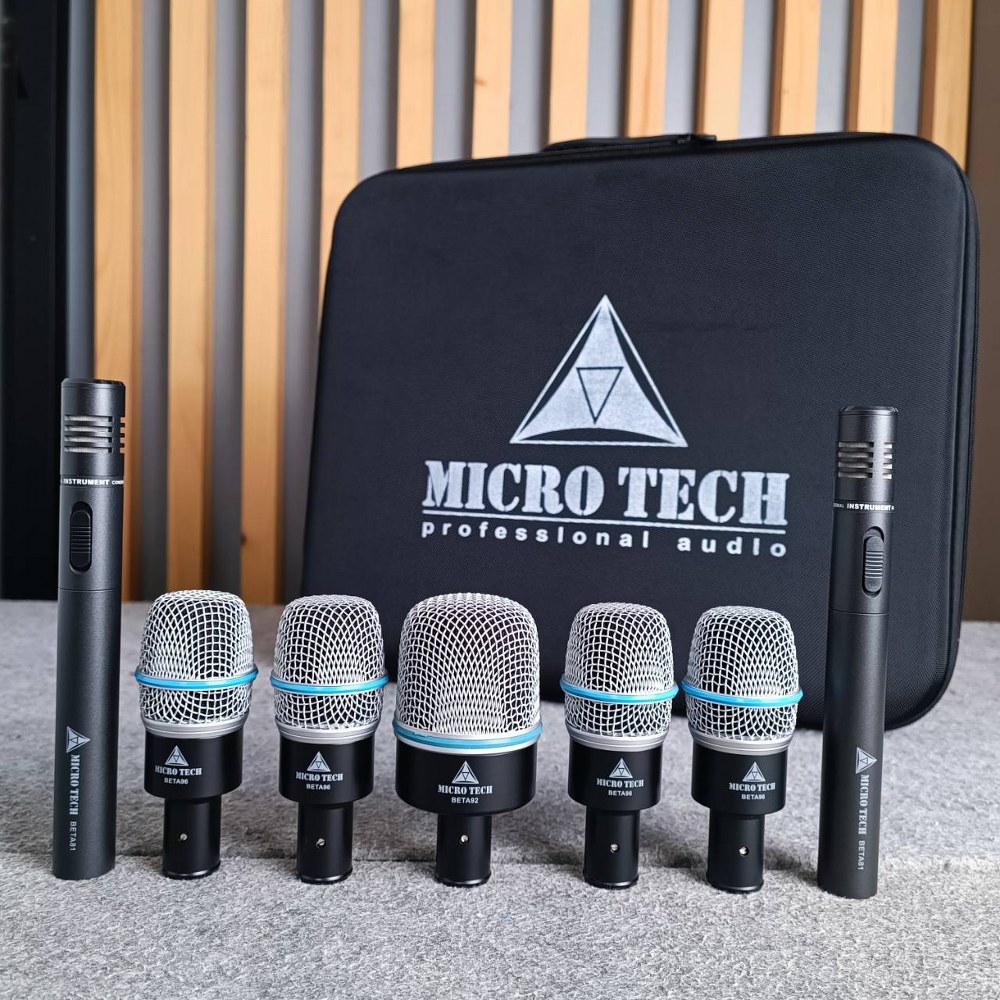 MICROTECH BETA7G ชุดไมค์กลอง BETA-7G BETA 7G ไมค์กลอง7ชิ้น ชุดไมค์สำหรับจ่อกลองชุด ชุดไมค์7ตัว ไมค์ชุด MIC Professional 7-Piece Drum Microphone เอไอ-ไพศาล