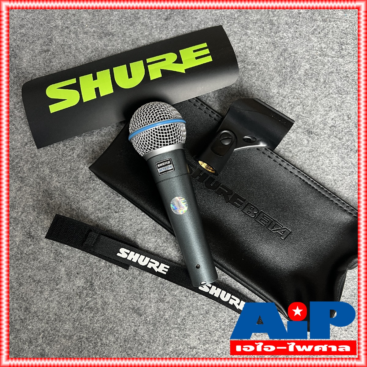 ของแท้ประกันมหาจักร SHURE BETA58A ไมค์ ไมโครโฟน ไมค์สาย Mic ไมค์สายพร้อมคอไมค์ ไมค์SHURE BETA-58 A BETA 58 A เอไอ-ไพศาล +++