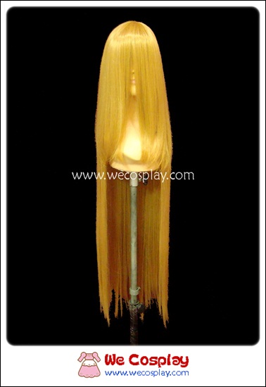 วิกผมคอสเพลย์ ยาวตรง สีทอง Gold Cosplay Wig