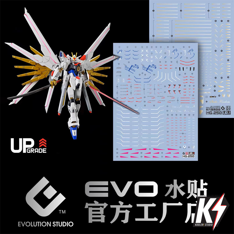 Waterdecal EVO UP Grade HG Might Strike Freedom Gundam #ดีคอลน้ำสำหรับติดกันพลา กันดั้ม Gundam พลาสติกโมเดลต่างๆ