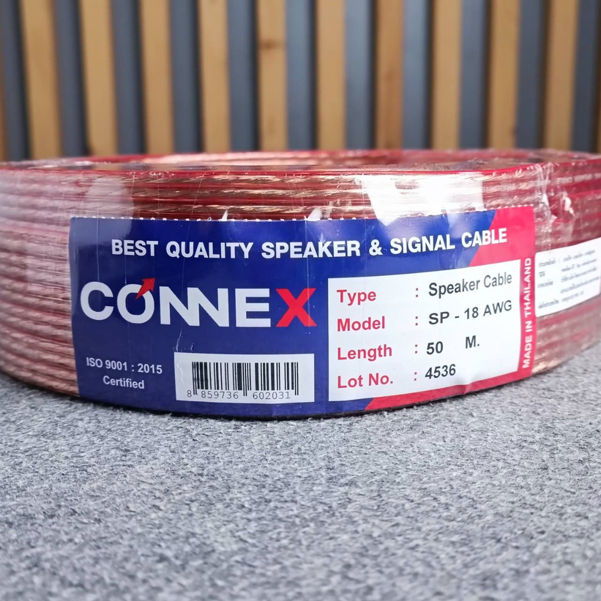 ขด50เมตร CONNEX SP-18AWG 2x1 mm สายลำโพงใส สายลำโพง 18awg สายต่อลำโพง เอไอ-ไพศาล