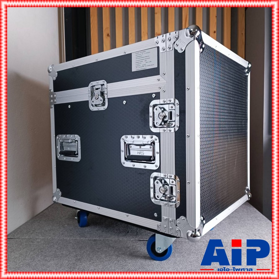 NTS RACK SC-MC10U 3ฝาลึก22นิ้ว RACK 3 ฝา พร้อมล้อ พื้นที่สำหรับเก็บเครื่องเสียง 10U SCMC10U SC MC10U ตู้เก็บเครื่องเสียง เอไอ-ไพศาล