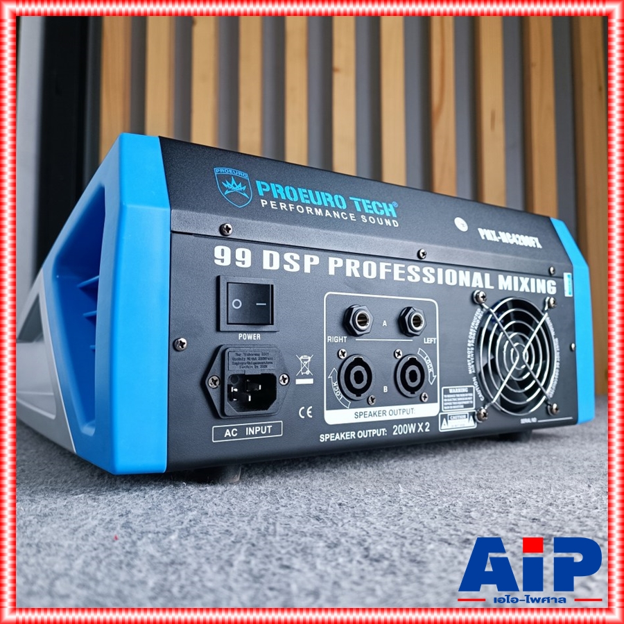 PROEUROTECH PMX-MC4200 powermixer รุ่นใหม่ เพาเวอร์มิกเซอร์ กำลังขับ 200 วัตต์ โปรยูโรเทค เอฟเฟคแท้ PMXMC4200 PMX MC 4200 เอไอ-ไพศาล
