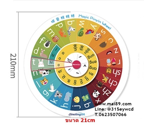 วงล้อพินอิน ขนาด 21cm
