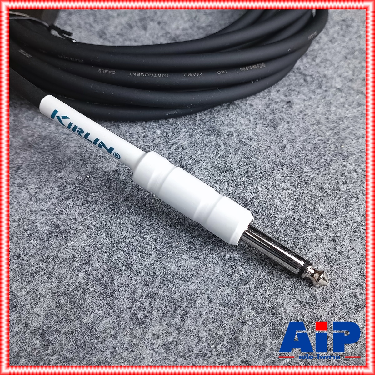 6เมตร KIRLIN IPCH-242 สายกีต้าร์ หัวสีขาว หัวL สายไมค์ หัวท้าย IPCH242 IPCH 242 เอไอ-ไพศาล