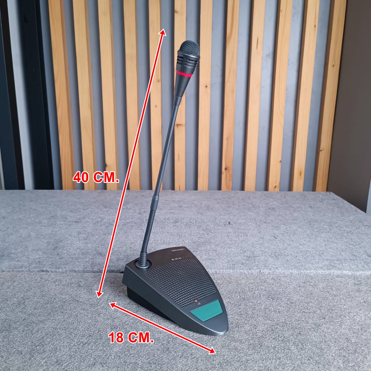 DECCON MC-85 ไมค์ตั้งโต๊ะมีไฟ ไมโครโฟน ไมค์ คอนเด็นเซอร์ MC 85 ไมค์ประชุมแบบสาย MC85 เอไอ-ไพศาล