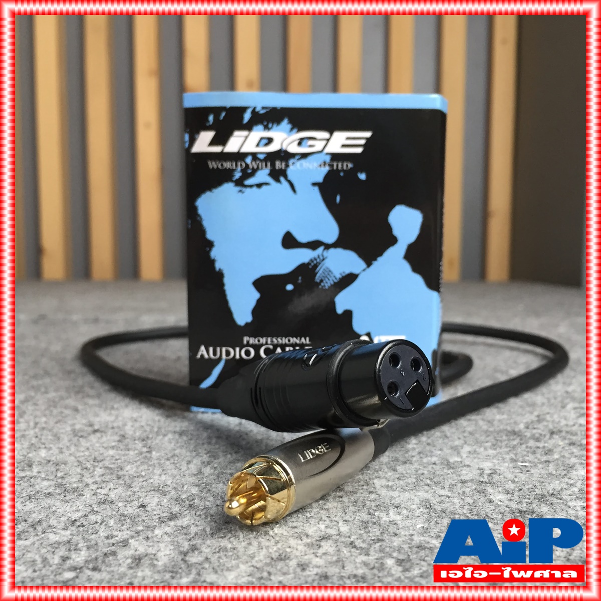 LIDGE YM-398C สาย XLR เมีย - P.RCA 1เมตร YM398C สาย CANNON เมีย ออก ปลั๊ก RCA ความยาว 1เมตร สายสัญญาณ สายสัญญาณเสียง