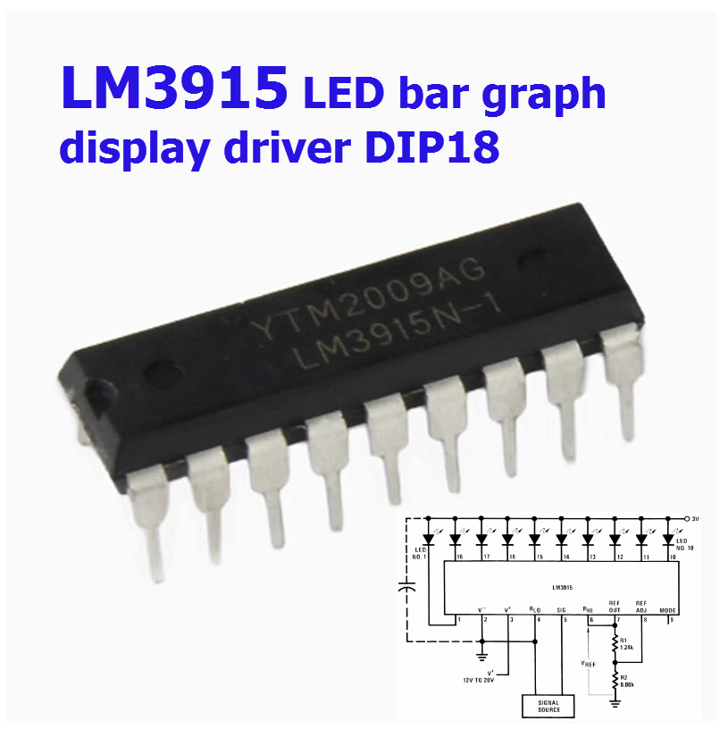 LM3915 Dot/Bar Display Driver