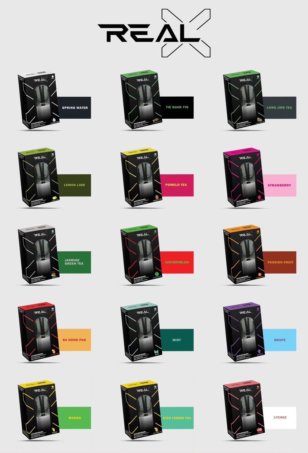 📌โปรโมชั่น Real X Pod Infinity Device Boxset 400mAh เครื่องพร้อมหัวน้ำยา 15