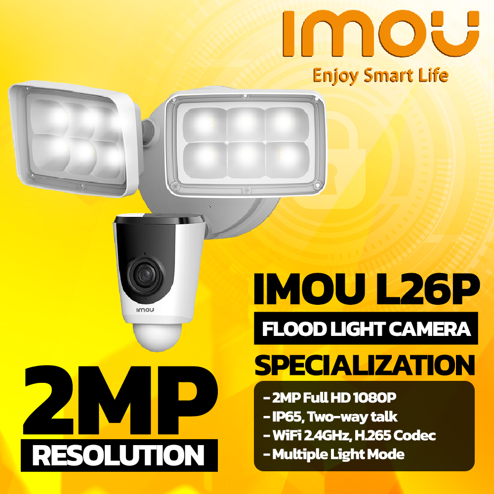 IMOU กล้องวงจรปิด Floodlight Cam รุ่น IPC-L26P (PLC)