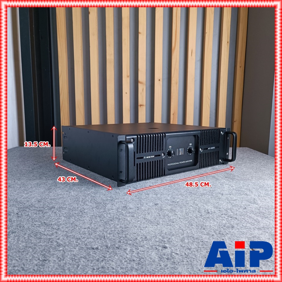 MICROTECH MT-1800TD poweramp เพาเวอร์แอมป์ ไมโครเทค ระบบหม้อแปลง คลาส TD ขนาด 3U กำลังขับ 1800 วัตต์ MT 1800 TD MT1800TD เอไอ-ไพศาล