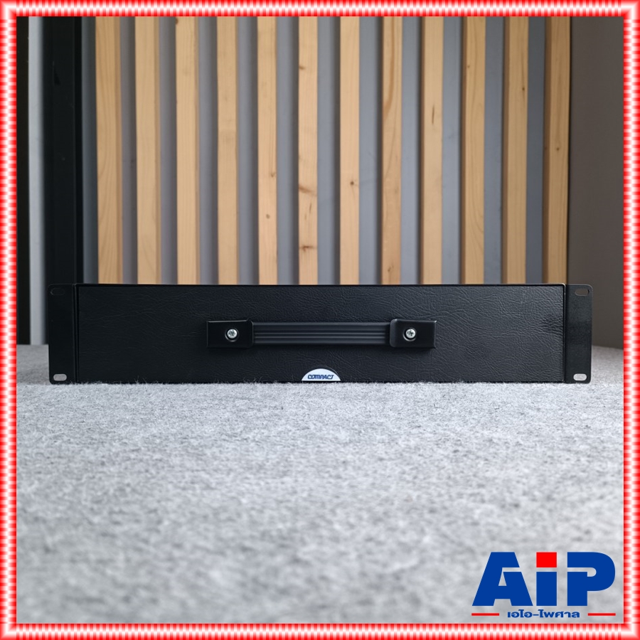 COMPACT DR210 ลิ้นชักRACK 2U 10นิ้ว+โฟม ลิ้นชักแร็ค 2U ความลึก 10 นิ้ว ยึดแร็ค เก็บไมค์ลอย อุปกรณ์เครื่องเสียง DR-210 DR210 เอไอ-ไพศาล