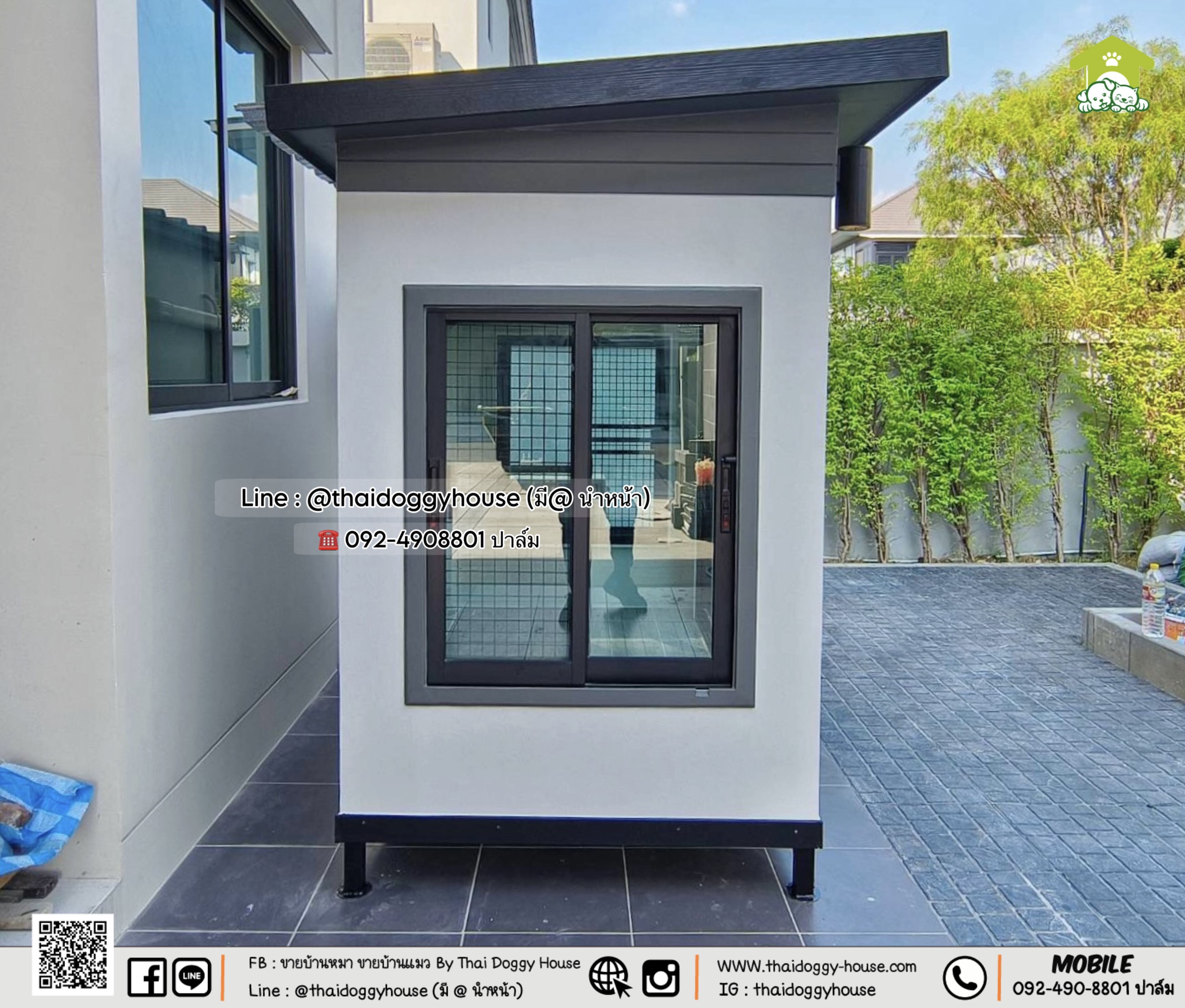 บ้านหมา บ้านแมว บ้านสัตว์เลี้ยง 𝗧𝗵𝗮𝗶 𝗱𝗼𝗴𝗴𝘆 𝗵𝗼𝘂𝘀𝗲 แบบบ้าน 𝗠𝗼𝗱𝗲𝗿𝗻