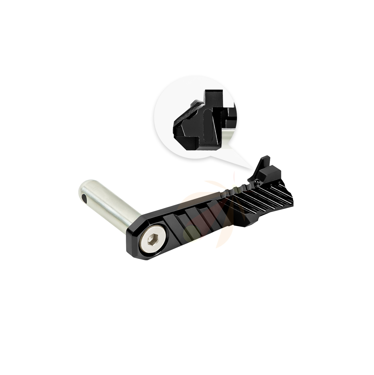 CNC Aluminum Slide Stop (BLACK) - Tokyo Marui Hi-CAPA 4.3 / 5.1 / Gold Match / 1911