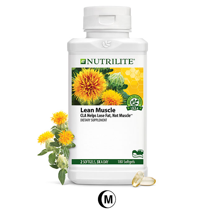 ซีแอลเอ NUTRILITE Lean Muscle (CLA)ประกอบด้วย CLA 500mgผลิตจากดอกคำฝอย