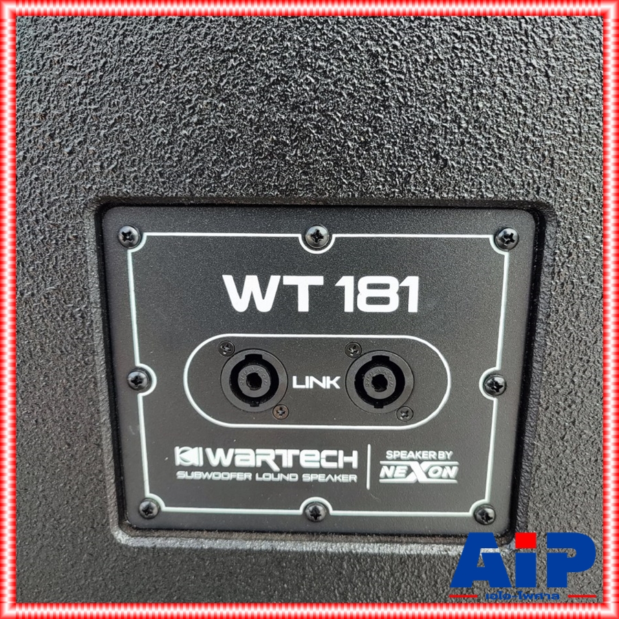 WARTECH WT-181 ตู้ลำโพงซับ18" ดอกIMPACT ตู้ลำโพงซับพร้อมดอก 18 นิ้ว ขอบตู้เหล็กผ่นสีระเบิดกันน้ำ วาร์เท็ค WT 181 WT181 เอไอ-ไพศาล