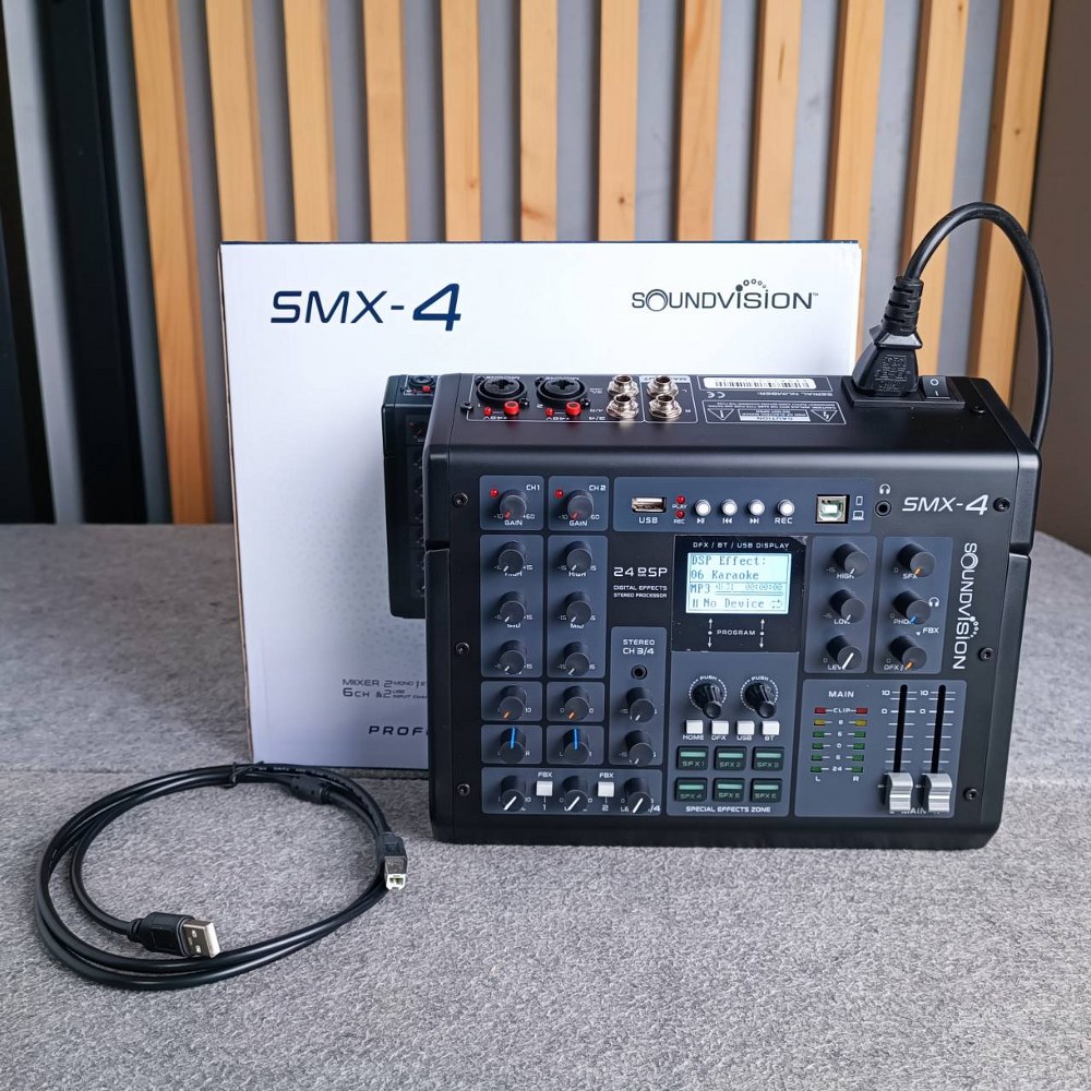 SOUNDVISION SMX-4 MIXER SMX 4 SMX4 มิกเซอร์อนาล็อก ช่องเสียบไมค์ 2 ช่อง เครื่องผสมสัญญาณ ซาวด์ วิชั่น เอไอ-ไพศาล+++