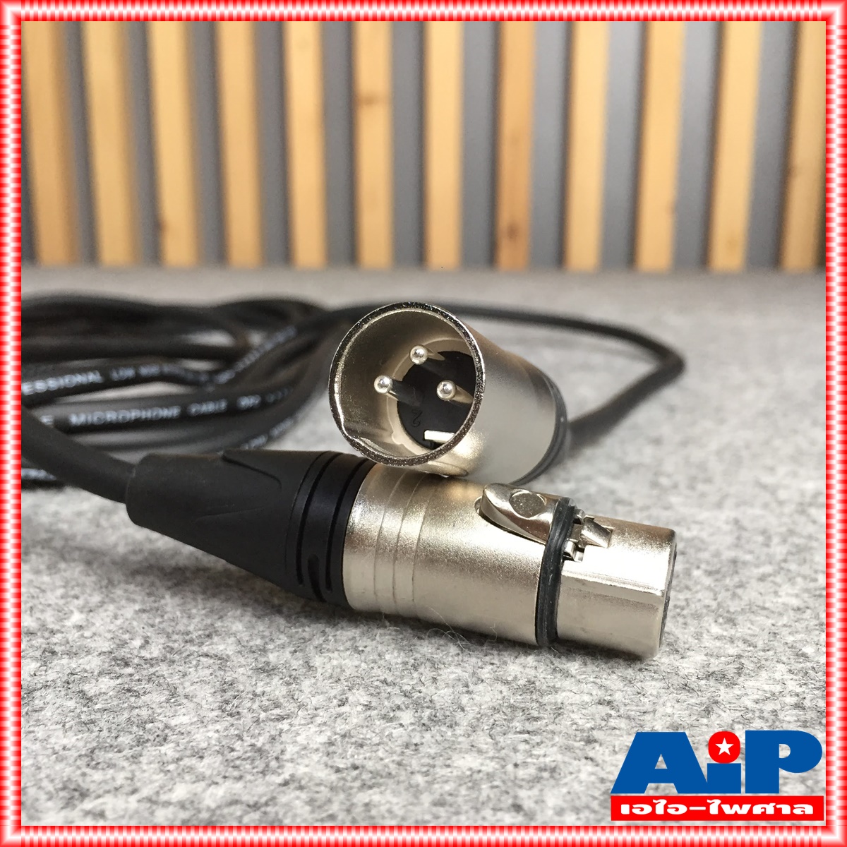 สาย5เมตร LIDGE YM-381 สายXLR เมีย-ผู้(CANNONหัวท้าย) YM381 สายXLR หัวท้าย YM 381 สาย XLR ผู้ ออก XLR เมีย สายไมค์5เมตร