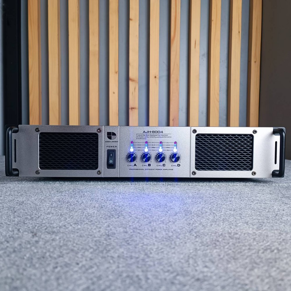 AUDIO JOCKEY A&J AJH-8004 เพาเวอร์แอมป์ 4 แชนแนล 800 วัตต์ AJH 8004 AJH8004 เพาเวอร์แอมป์ คลาส H เอไอ-ไพศาล