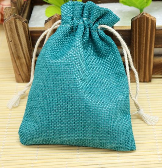 ถุงใส่ของชำร่วย ถุงผ้ากระสอบ ขนาด 13x18 cm สีลูกกวาด สีฟ้าน้ำทะเล สีแดง สีน้ำตาล สีชมพู สีดำ ถุงใส่ของขวัญ ของที่ระลึก 553493