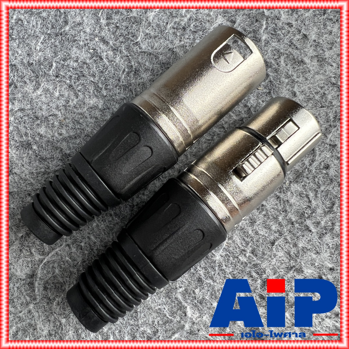 (1คู่ ผู้1เมีย1) MITSUMI XLR MALE + XLR FEMALE ปลั๊ก + แจ็ค XLR ( ผู้ + เมีย ) CANNON ผู้+เมีย C07