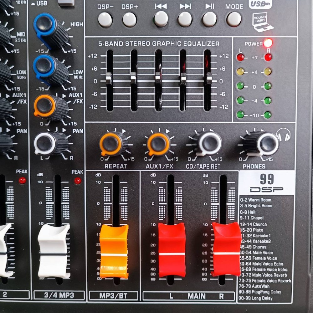 TADA NEW4-99DSP MIXER มิกเซอร์4 แชนแนล Bluetooth บลูทูธ เอฟเฟคแท้ ธาดา NEW4 99DSP เอไอ-ไพศาล