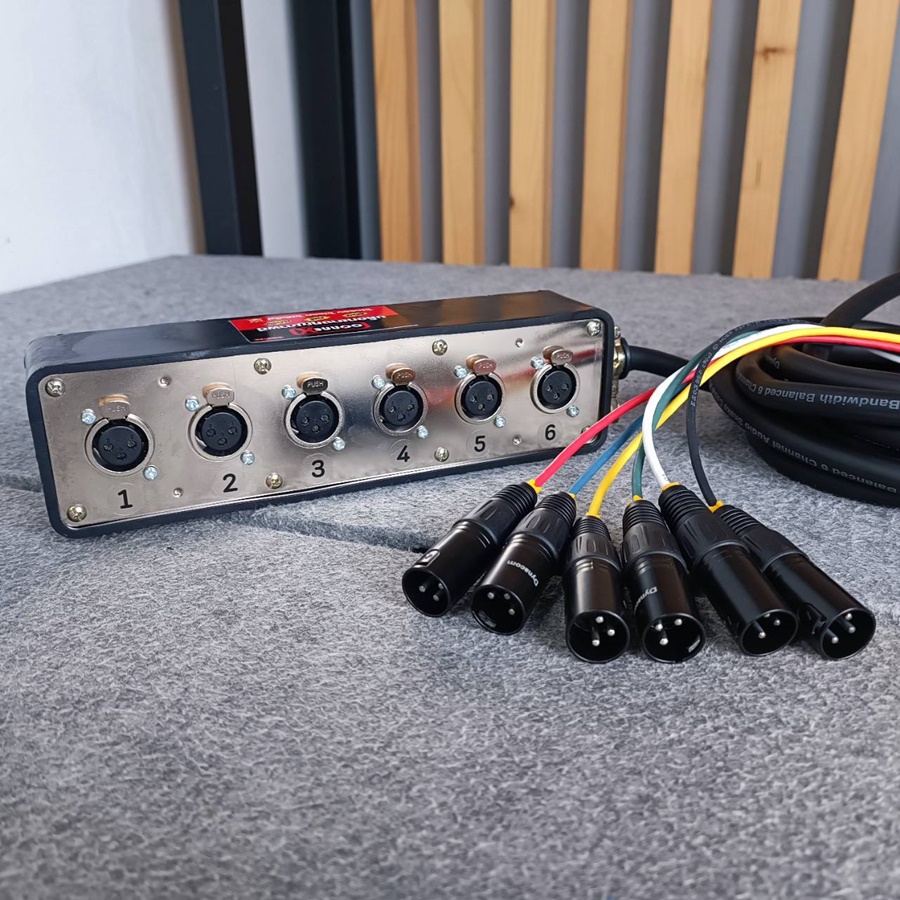 ยาว5เมตร DYNACOM X-6 บล็อคมัลติคอร์ 6คอร์ Multicore Cable สายสัญญาณเสียง บล็อคXLR X 6 X6 เอไอ-ไพศาล