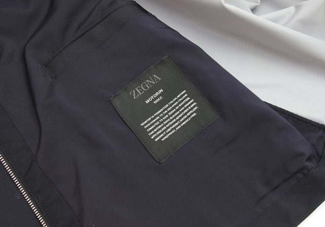 **do** เสื้อคลุม Zegna MOTORIN 100CC MICROFIBER BLOUSON สินค้าใหม่ ของแท้