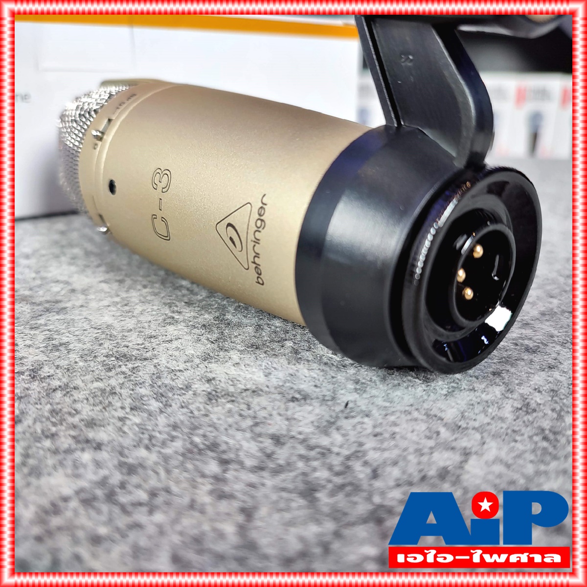 BEHRINGER C3 ไมค์โครโฟนสตูดิโอ C-3 ไมโครโฟนคอนเด็นเซอร์ C3 แบบ Large Dual-Diaphragm พร้อมแพทเทิร์นการรับเสียงปรับได้ +++