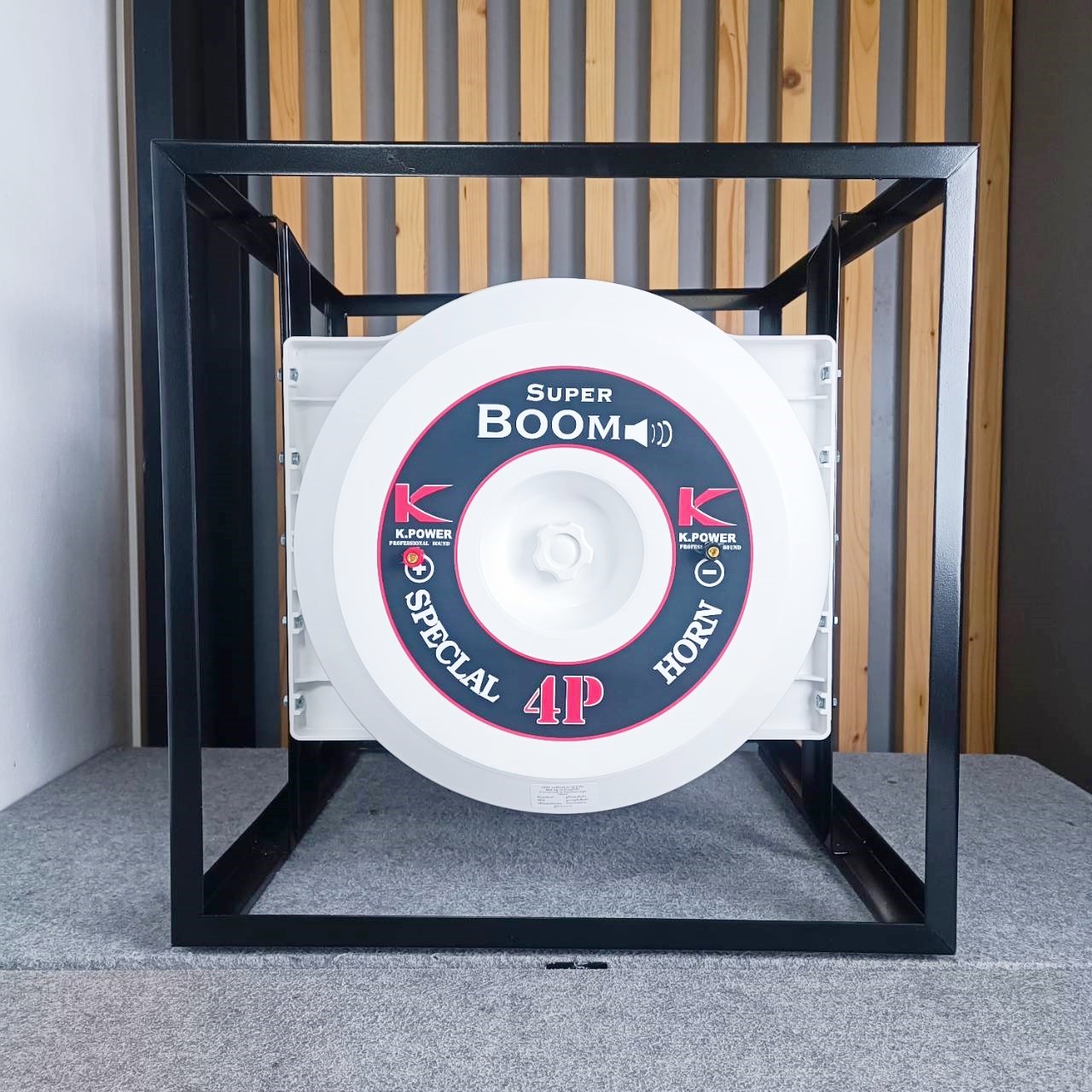 K.POWER ABS21 4x4 21นิ้ว ปากฮอร์น4ยูนิต 4แกน มีโครงเหล็กล้อมรอบ 4x4 (ABS) (ไม่รวมยูนิต) เอไอ-ไพศาล