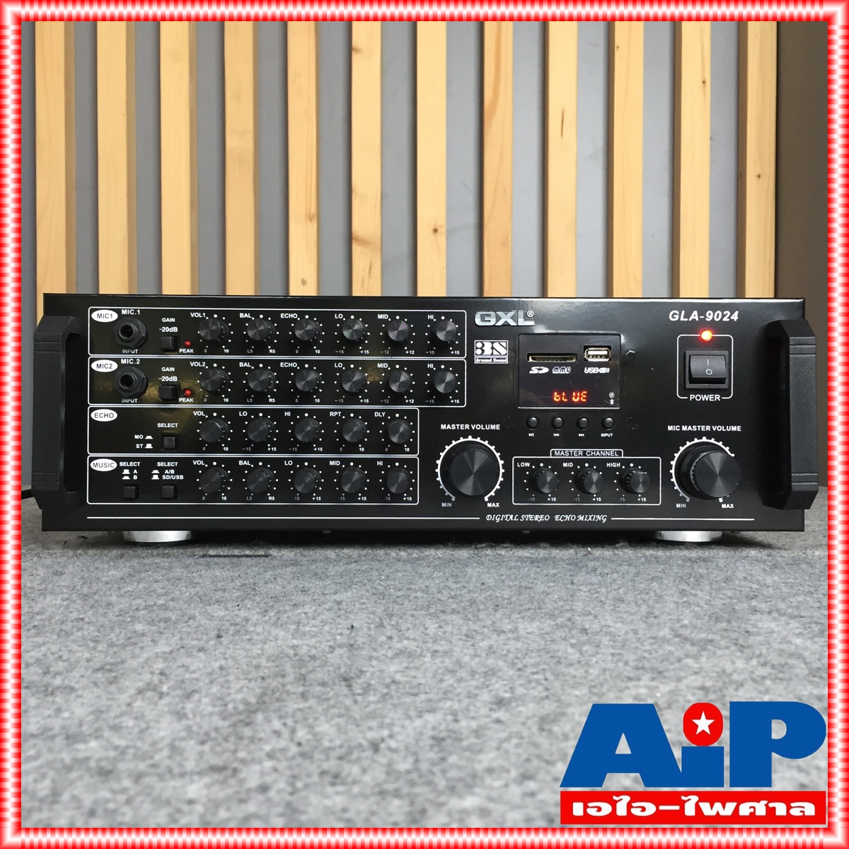 GXL GLA9024 NEW แอมป์ BLUETOOTH GLA 9024 NEW GLA-9024 แอมป์คาราโอเกะ เครื่องขยายเสียง บลูทูธ USB