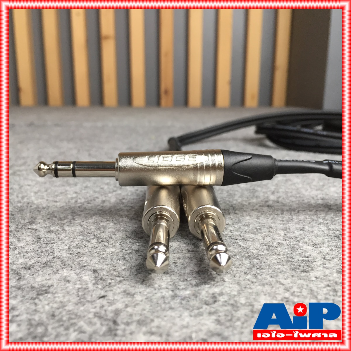 3เมตร LIDGE YM-390B สาย P.MIC ST ออก PHONE mono x2 YM390B PHONE ST ออก ปลั๊กไมค์โมโน x2 สาย INSERT สายสัญญาณ