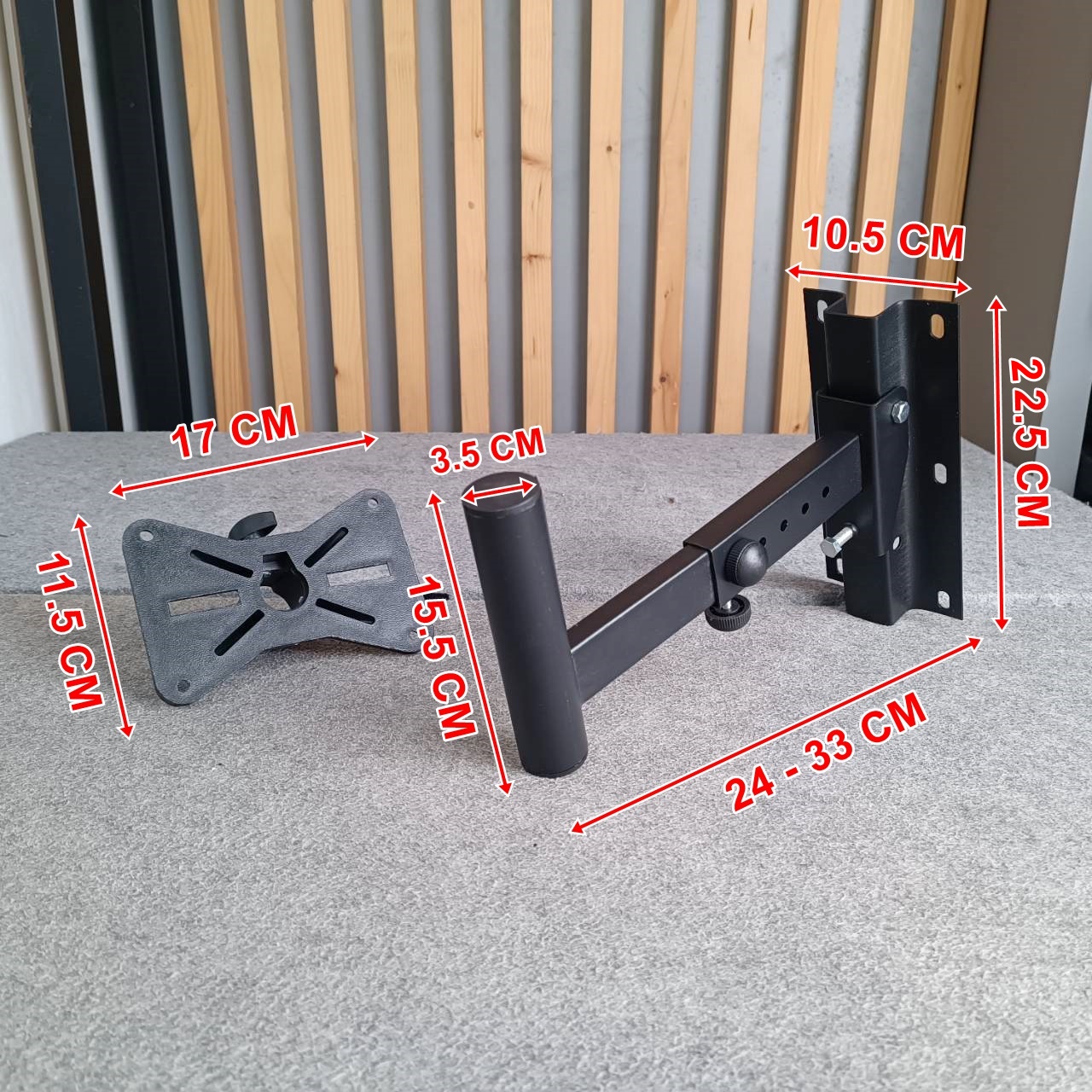 ติดผนัง ขาแขวนลำโพง 1คู่ DECCON SB-001 ขาแขวน ลำโพงแบบแขวนผนัง SB001 SB 001 รูปทรงเดียวกับ CEFLAR SPS502 SPS 502 เอไอ-ไพศาล