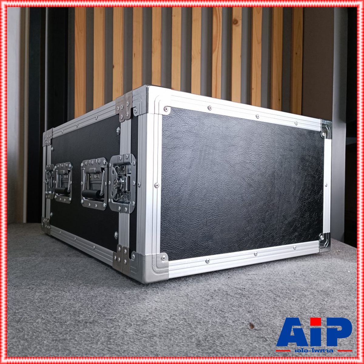 COMPACT B-6U สีดำ RACK ลึก21นิ้ว แร็ค กล่องใส่เครื่องเสียง กล่องแร็คสีดำ แร็คลึก21นิ้ว RACK6U เอไอ-ไพศาล